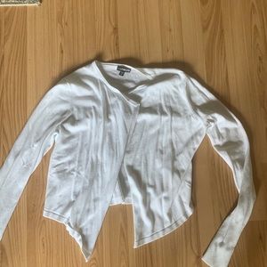 White cardigan